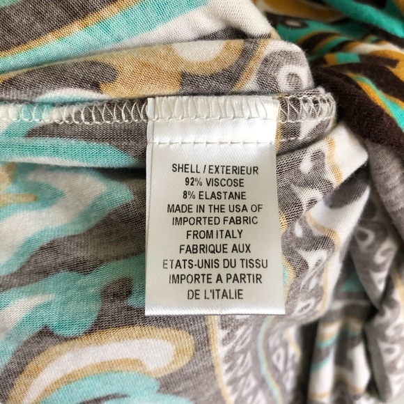 Milly Brown / Turquoise Print Dress - Picture 8 of 8